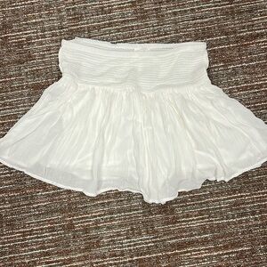 White gauze skort
